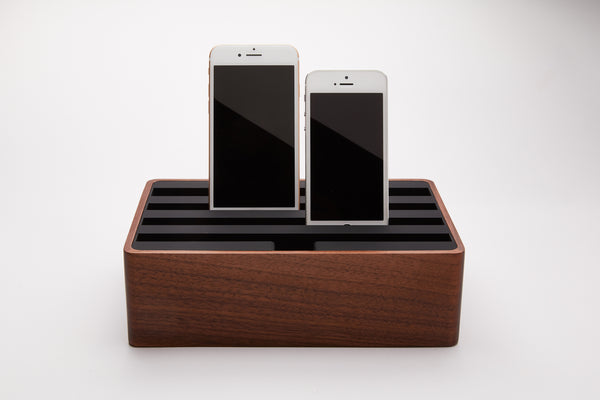 CLASSIC MEDIUM 4-PORT VALNØD/SORT Incl. 2 One-Hand Adaptere