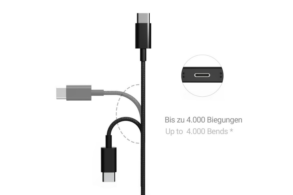 ALLDOCK USB-C/USB-C kabel Sort