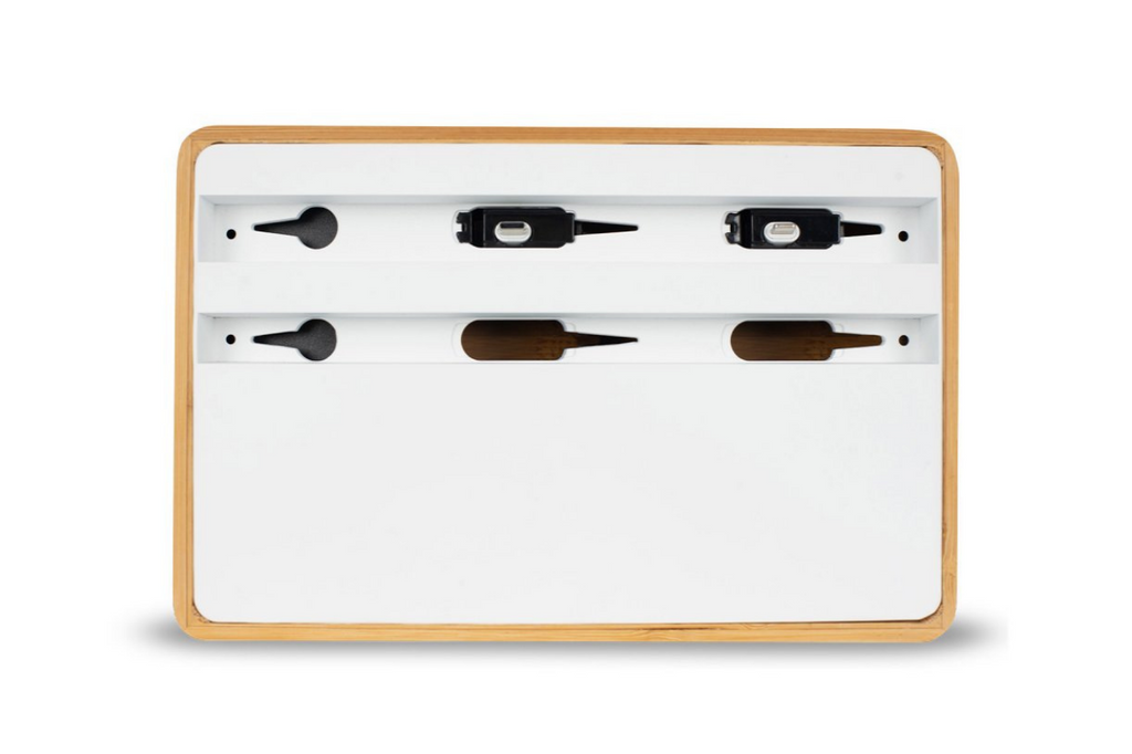 ALLDOCK Wireless 4-Port Bambus/Hvid
