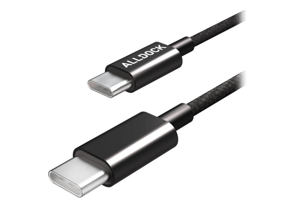ALLDOCK USB-C/USB-C kabel Sort